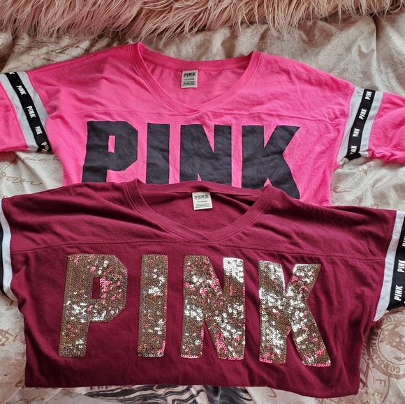 PINK Victoria's Secret Tops - Victoria's secret pink Tee bundle